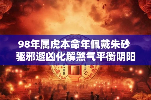 98年属虎本命年佩戴朱砂 驱邪避凶化解煞气平衡阴阳吉物