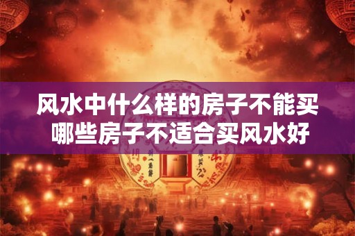 风水中什么样的房子不能买 哪些房子不适合买风水好