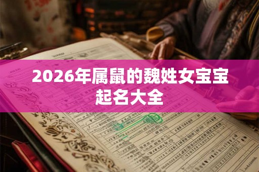 2026年属鼠的魏姓女宝宝起名大全