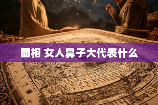 面相 女人鼻子大代表什么
