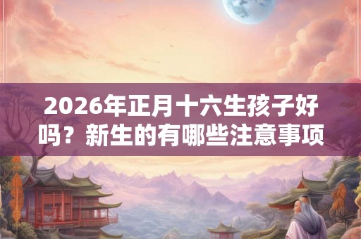 2026年正月十六生孩子好吗？新生的有哪些注意事项？