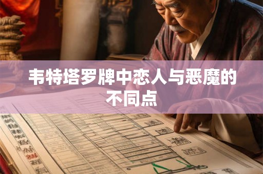 韦特塔罗牌中恋人与恶魔的不同点