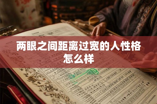 两眼之间距离过宽的人性格怎么样
