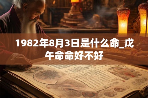 1982年8月3日是什么命_戊午命命好不好