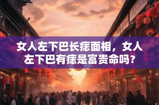 女人左下巴长痣面相，女人左下巴有痣是富贵命吗？