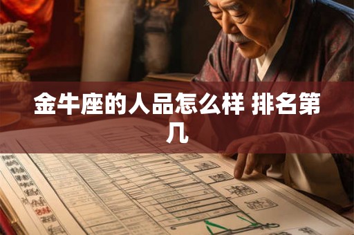 金牛座的人品怎么样 排名第几 金牛座的人品怎么样 排名第几