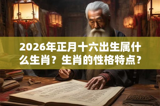 2026年正月十六出生属什么生肖？生肖的性格特点？