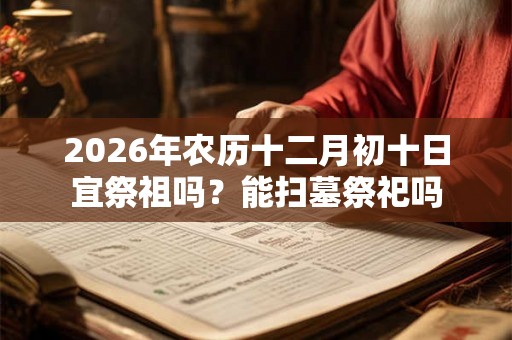 2026年农历十二月初十日宜祭祖吗？能扫墓祭祀吗