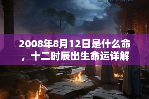 2008年8月12日是什么命,十二时辰出生命运详解 2008年8月12日是什么命,十二时辰出生命运详解