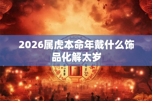2026属虎本命年戴什么饰品化解太岁