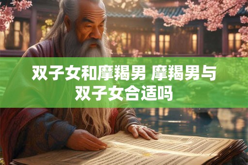 双子女和摩羯男 摩羯男与双子女合适吗