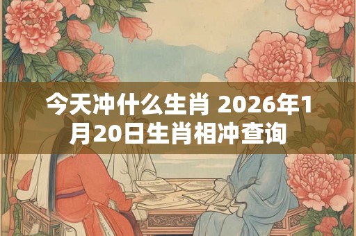 今天冲什么生肖 2026年1月20日生肖相冲查询