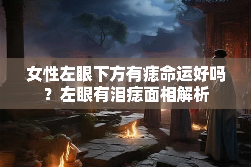 女性左眼下方有痣命运好吗？左眼有泪痣面相解析