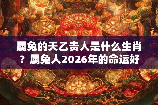 属兔的天乙贵人是什么生肖？属兔人2026年的命运好吗？