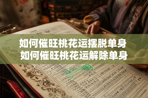 如何催旺桃花运摆脱单身 如何催旺桃花运解除单身
