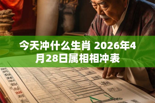 今天冲什么生肖 2026年4月28日属相相冲表