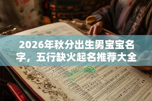 2026年秋分出生男宝宝名字,五行缺火起名推荐大全! 2026年秋分出生男宝宝名字,五行缺火起名推荐大全!