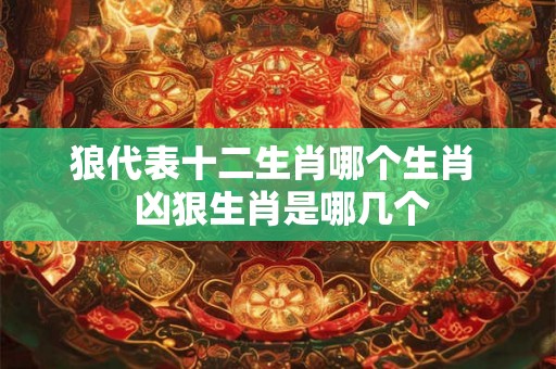 狼代表十二生肖哪个生肖 凶狠生肖是哪几个 狼代表十二生肖哪个生肖 凶狠生肖是哪几个