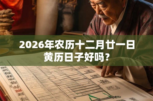2026年农历十二月廿一日黄历日子好吗? 2026年农历十二月廿一日黄历日子好吗?