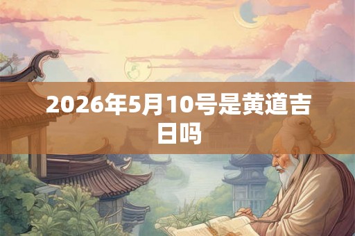 2026年5月10号是黄道吉日吗