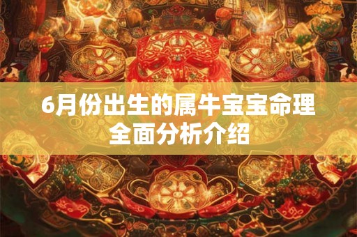 6月份出生的属牛宝宝命理全面分析介绍