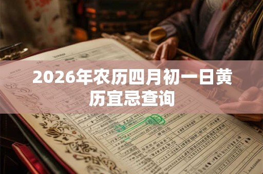 2026年农历四月初一日黄历宜忌查询