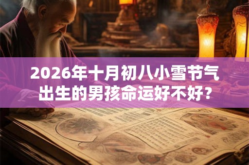 2026年十月初八小雪节气出生的男孩命运好不好？