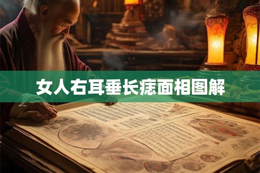 女人右耳垂长痣面相图解