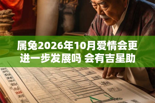 属兔2026年10月爱情会更进一步发展吗 会有吉星助力