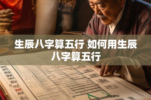 生辰八字算五行 如何用生辰八字算五行