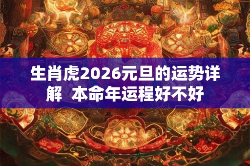 生肖虎2026元旦的运势详解  本命年运程好不好