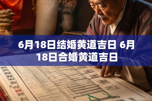 6月18日结婚黄道吉日 6月18日合婚黄道吉日