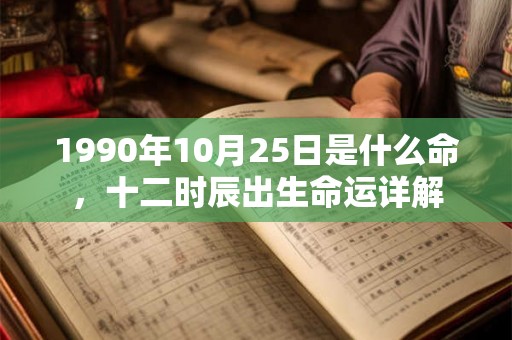 1990年10月25日是什么命,十二时辰出生命运详解 1990年10月25日是什么命,十二时辰出生命运详解