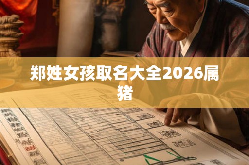 郑姓女孩取名大全2026属猪 郑姓女孩取名大全2026属猪