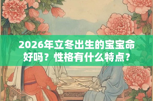 2026年立冬出生的宝宝命好吗？性格有什么特点？