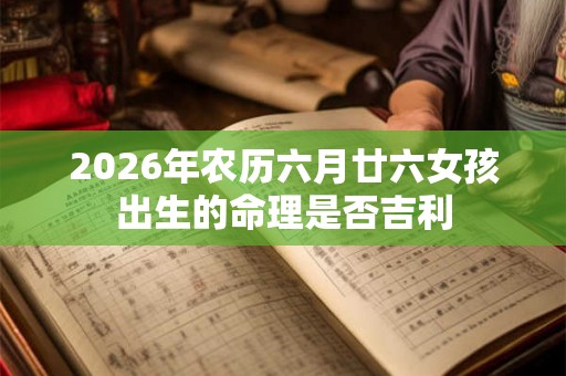 2026年农历六月廿六女孩出生的命理是否吉利