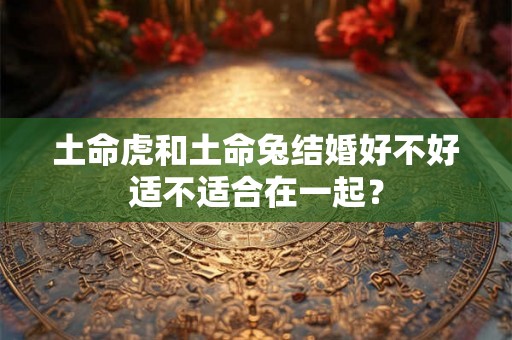 土命虎和土命兔结婚好不好适不适合在一起？