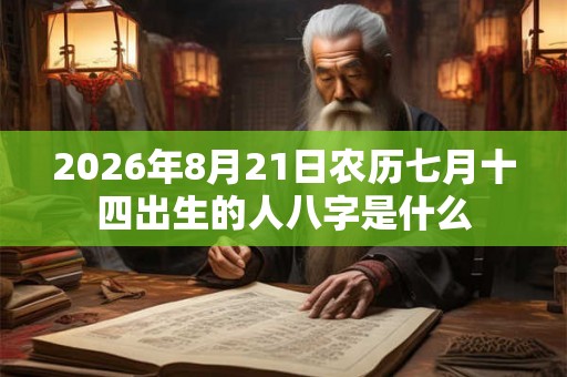 2026年8月21日农历七月十四出生的人八字是什么