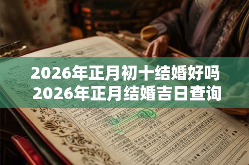 2026年正月初十结婚好吗 2026年正月结婚吉日查询! 2026年正月初十结婚好吗 2026年正月结婚吉日查询!