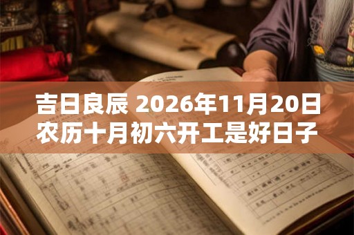 吉日良辰 2026年11月20日农历十月初六开工是好日子吗