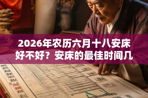 2026年农历六月十八安床好不好?安床的最佳时间几点? 2026年农历六月十八安床好不好?安床的最佳时间几点?