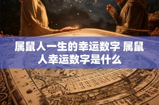 属鼠人一生的幸运数字 属鼠人幸运数字是什么