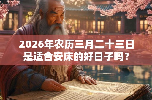 2026年农历三月二十三日是适合安床的好日子吗？