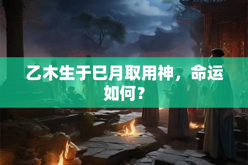 乙木生于巳月取用神，命运如何？