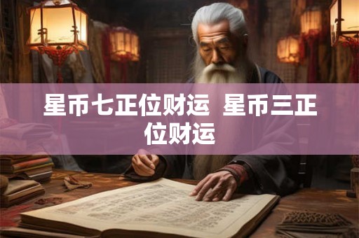 星币七正位财运  星币三正位财运