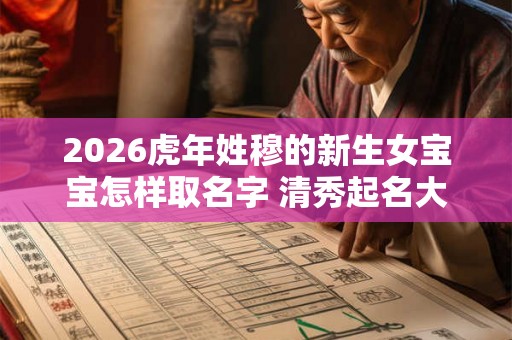 2026虎年姓穆的新生女宝宝怎样取名字 清秀起名大全 2026虎年姓穆的新生女宝宝怎样取名字 清秀起名大全