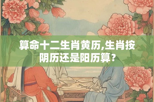 算命十二生肖黄历,生肖按阴历还是阳历算？