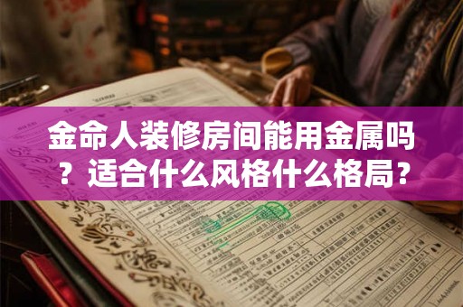 金命人装修房间能用金属吗？适合什么风格什么格局？