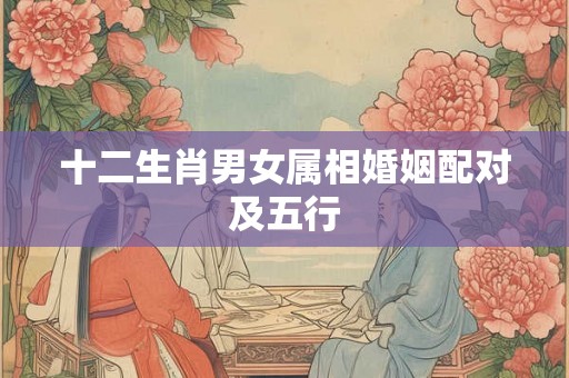 十二生肖男女属相婚姻配对及五行