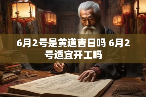 6月2号是黄道吉日吗 6月2号适宜开工吗